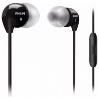 Наушники Philips SHE3595BK/00 для мобильных/MP3 микрофон/кнопка вызова Черные гарантия 6 мес.