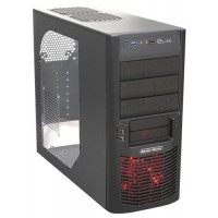 Корпус CoolerMaster Elite 430 RC-430-KWN6 (WINDOW, LED, USB3.0), w/o PSU, ATX, MIDI TOWER, black, mesh, window, SGCC 0.6mm, 190x424x490mm, 4.7kg, Ext: 3x 5.25"/2x 3.5", Int: 5x 3.5", 1x USB3.0, 1x USB2.0, Audio, Fans: 1x 120mm LED, Opt fans