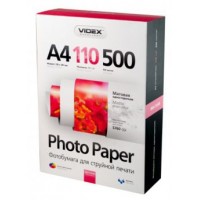 Фотобумага Videx матовая, A4, 110 г/м, 500 шт (MKA4 110/500)
