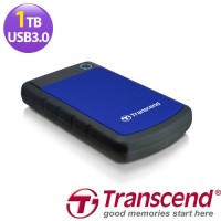 Внешний жесткий диск HDD 1Tb Transcend StoreJet 25H3 (TS1TSJ25H3B) / Dark Blue