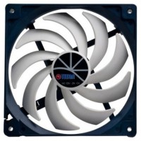 Кулер для корпуса TITAN TFD-14025 H 12 ZP/KU (RB) прозрачный пластик