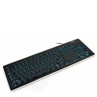 Клавиатура Gembird KB-6250LU-W-RUA с подсветкой, USB, черная с белой огранкой