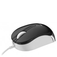 Мышь TRUST Nanou Retractable (16850) черная с белым, USB