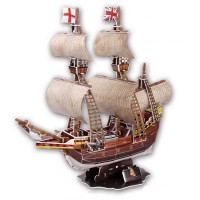 Конструктор CubicFun Корабль Мэйфлауэр (T4009h)