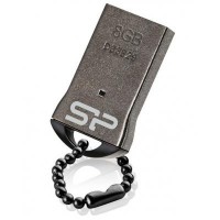 USB Flash Drive 8Gb Silicon Power Touch T01 Black / 20/8Mbps / SP008GBUF2T01V3K