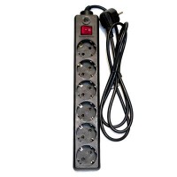 Сетевой фильтр питания PATRON 3.0m (SP-63), 6 розеток BLACK (EXT-PN-SP-63)