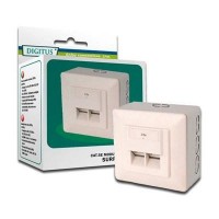 Розетка DIGITUS 2xRJ45 FTP, для наружной проводки (DN-9002-N)
