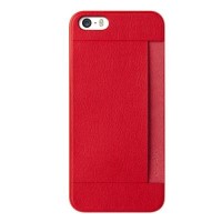Чехол для моб. телефона OZAKI iPhone 5/5S O!coat 0.3+ Pocket ultra slim deluxe Red (OC547RD)