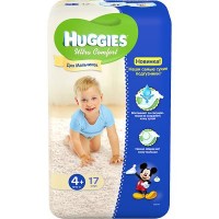Подгузник Huggies Ultra Comfort для мальчиков 4+ (10-16кг) 17 шт (5029053543772)