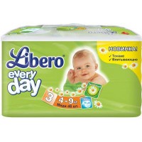Подгузник Libero Everyday Natural Midi 4-9кг 46 шт (7322540613483)