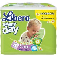 Подгузник Libero Everyday Maxi 4 7-18кг 42 шт (7322540613650)