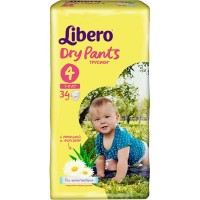 Подгузник Libero DryPants 4 Maxi (7-11 кг) 34 шт (7322540539394)