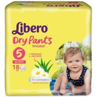 Подгузник Libero DryPants 5 Maxi Plus (10-14 кг) 18 шт (7322540538755)