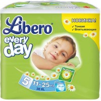 Подгузник Libero Everyday Natural Extra Large 11-25кг 38 шт (7322540571301)