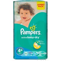Подгузник Pampers Active Baby Maxi Plus (9-16 кг), 62шт (4015400264774)