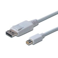 Кабель miniDisplayPort to DisplayPort 1.0m DIGITUS (AK-340102-010-W)