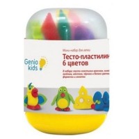 Набор для творчества GENIO KIDS Тесто-пластилин 6 цветов (TA1065)