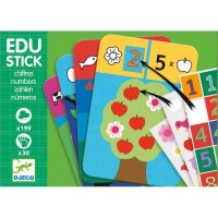 Набор для творчества Djeco наклейки Счет 30 карт, 199 стикеров (DJ08375)