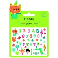 Набор для творчества Djeco наклейки мягкие День рождения (DJ09773)