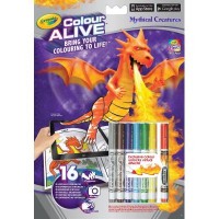 Набор для творчества Crayola Книга-раскраска с фломастерами Замки и Драконы (95-1051)