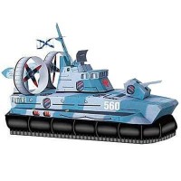 Сборная модель Умная бумага Катер на воздушной подушке серии Военная техники (27)