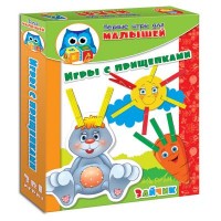 Настольная игра Vladi Toys Зайка прищепочки (рус. язык) (VT1307-04-2)
