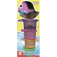 Игрушка для ванной BeBeLino Пирамидка Жители водоемов (57047)