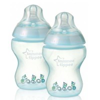 Бутылочка для кормления Tommee Tippee голубая 260 мл 2 шт (42252181-1)