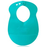 Нагрудничек Tommee Tippee Roll n Go бирюзовый (46351471-3)