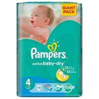Подгузник Pampers Active Baby-Dry Maxi (7-14 кг), 76 шт (4015400736271)