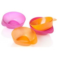 Тарелка Tommee Tippee глубокая розовая и оранжевая 4 шт (44671471-2)