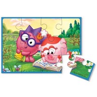 Пазл Vladi Toys А5 Смешарики Ежик и Нюша 12 элементов (VT1103-41)