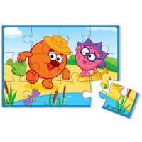 Пазл Vladi Toys А5 Смешарики Копатыч и Ежик 12 элементов (VT1103-36)