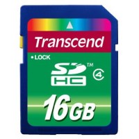 Карта памяти 16 Gb SDHC, Transcend (TS16GSDHC4)