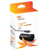 Зарядное устройство Florence USB, 1.2A + cable micro USB (CC12-MU)