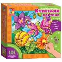 Набор для творчества Vladi Toys Кристалл картина Бабочка и улитка (VT4010-03)