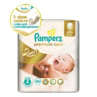 Подгузник Pampers Premium Care Mini (3-6 кг) 80 шт (4015400741633)