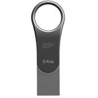 USB флеш накопитель Silicon Power 64GB Mobile C80 Silver USB 3.0 (SP064GBUC3C80V1S)