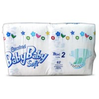 Подгузник BabyBaby Soft Standard Mini 2 (3-6 кг) 62 шт (8588004865624)