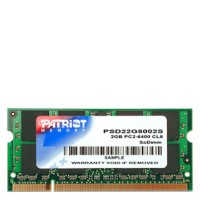 Модуль памяти SO-DIMM DDR2 2Gb PC2-6400 (800MHz) PATRIOT (PSD22G8002S) 