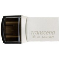 USB3.1+Type-C Flash Drive 16Gb Transcend JetFlash 890 (TS16GJF890S)