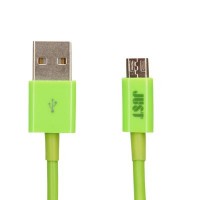 Дата кабель JUST Simple Micro USB Cable Green 1M (MCR-SMP10-GRN)