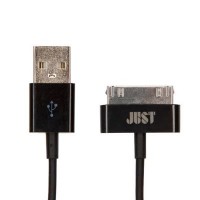 Дата кабель JUST Simple 30 pin USB Cable Black 1M (30P-SMP10-BLCK)