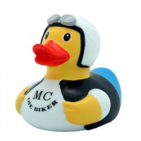 Игрушка для ванной LiLaLu Утка Байкер (L1801)