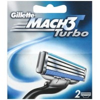 Сменные кассеты Gillette Mach 3 Turbo 2 шт (3014260275143)