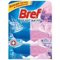 Туалетный блок Bref Duo-Aktiv Лотос & Лаванда 2 запаски х 50 мл (9000101007558)