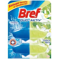 Туалетный блок Bref Duo-Aktiv Лайм & Мята 2 запаски х 50 мл (9000101007619)