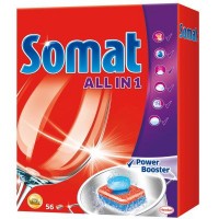 Таблетки для посудомоечных машин Somat Все в 1 56 шт (9000100833080)