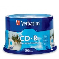 Диск CD-R 50 Verbatim, 700MB/80min, 52x, Cake Box (43653)