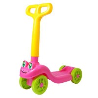 Скутер Технок Розовый с желтым (3657)